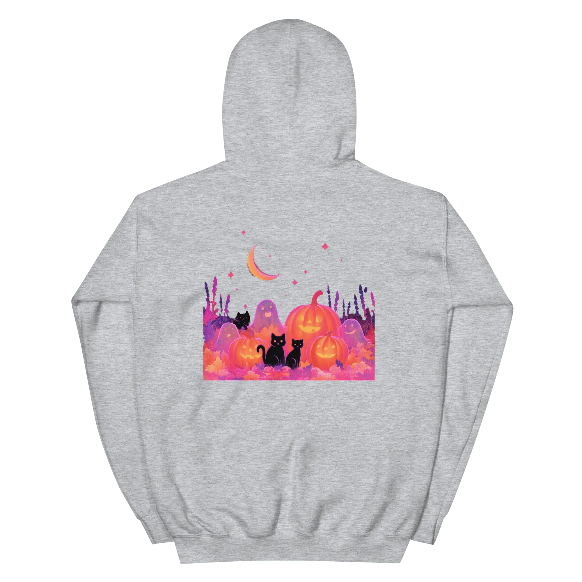 Pumpkin Skull Hoodie – Halloween Kapuzenpullover mit Kürbis Schädel von Brezno 