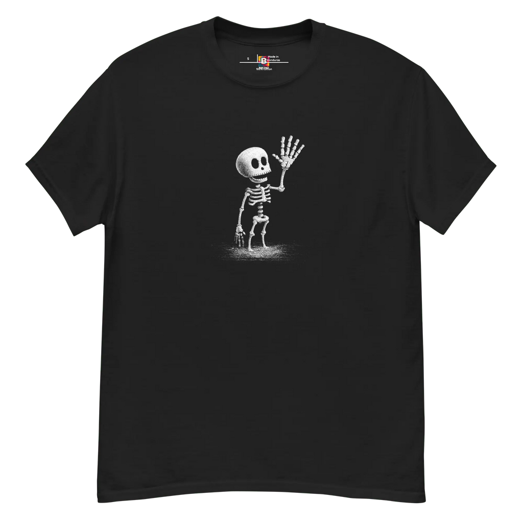 Skeleton Dance T-Shirt - Lustiges Halloween Totenkopf Shirt von Brezno 