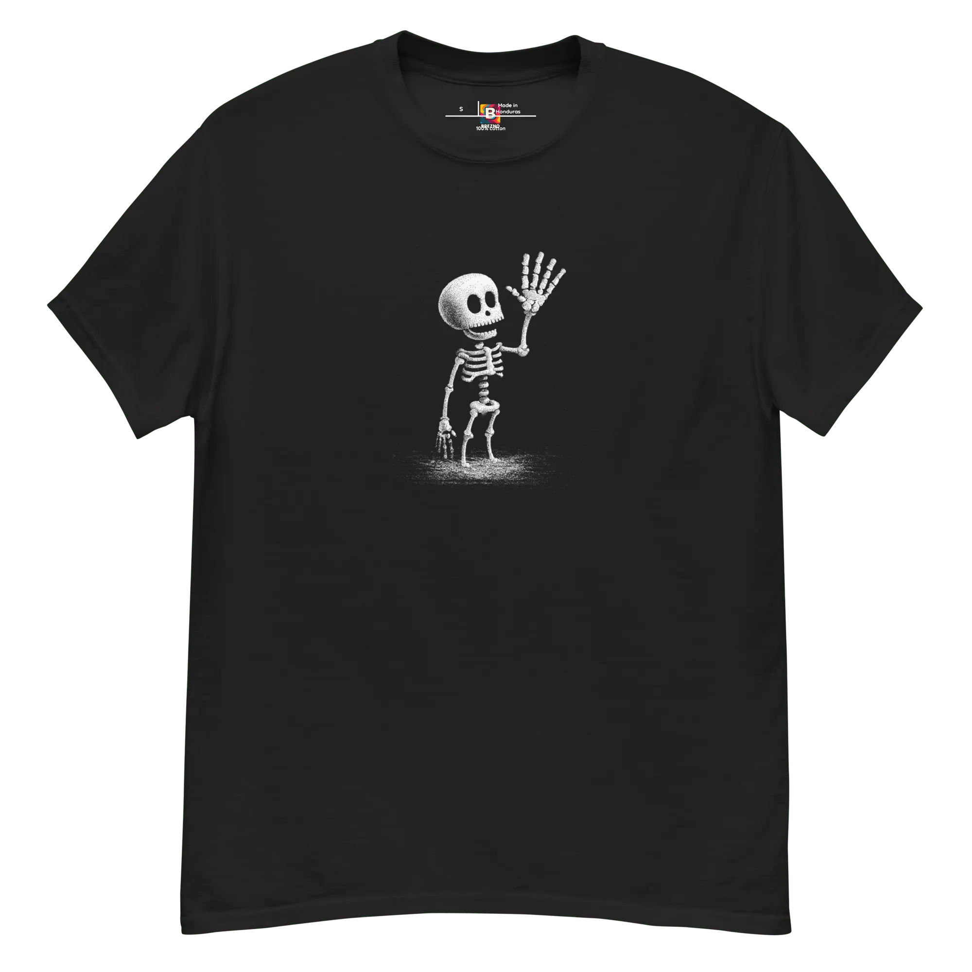 Skeleton Dance T-Shirt - Lustiges Halloween Totenkopf Shirt von Brezno 