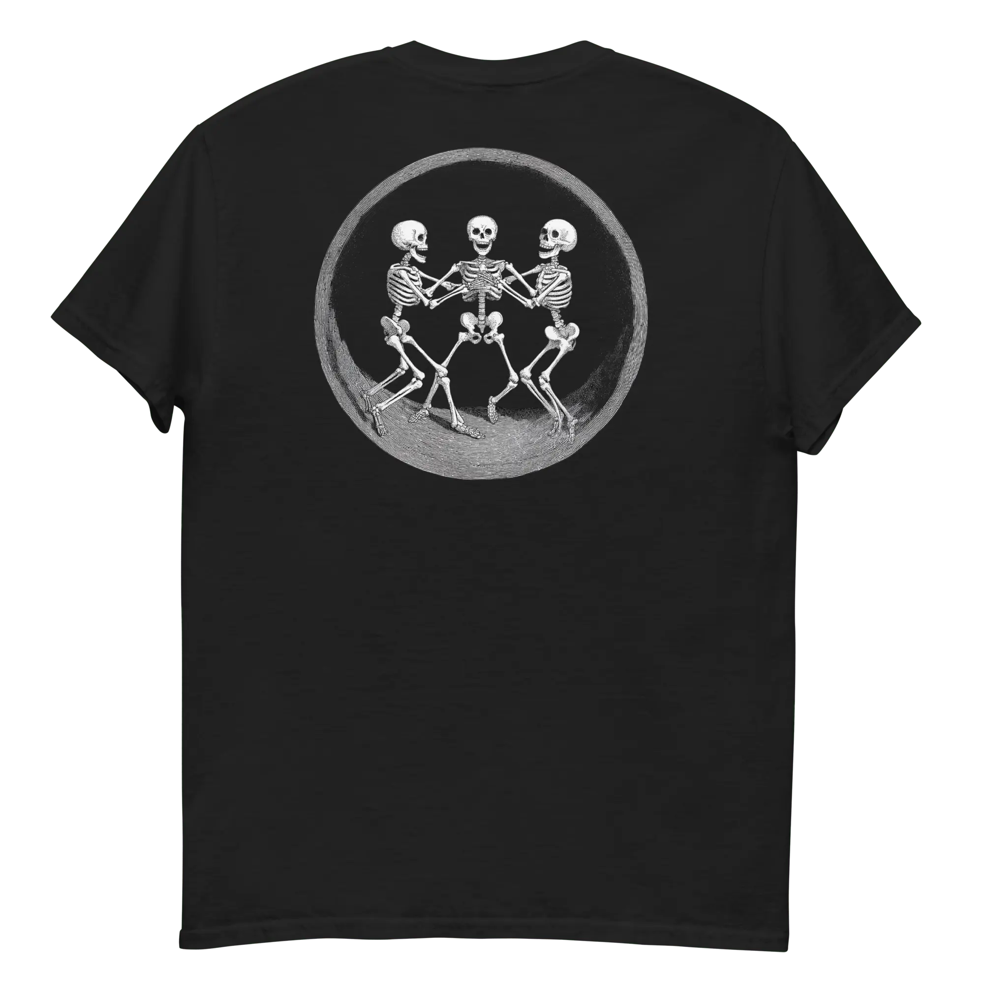 Skeleton Dance T-Shirt - Lustiges Halloween Totenkopf Shirt von Brezno 