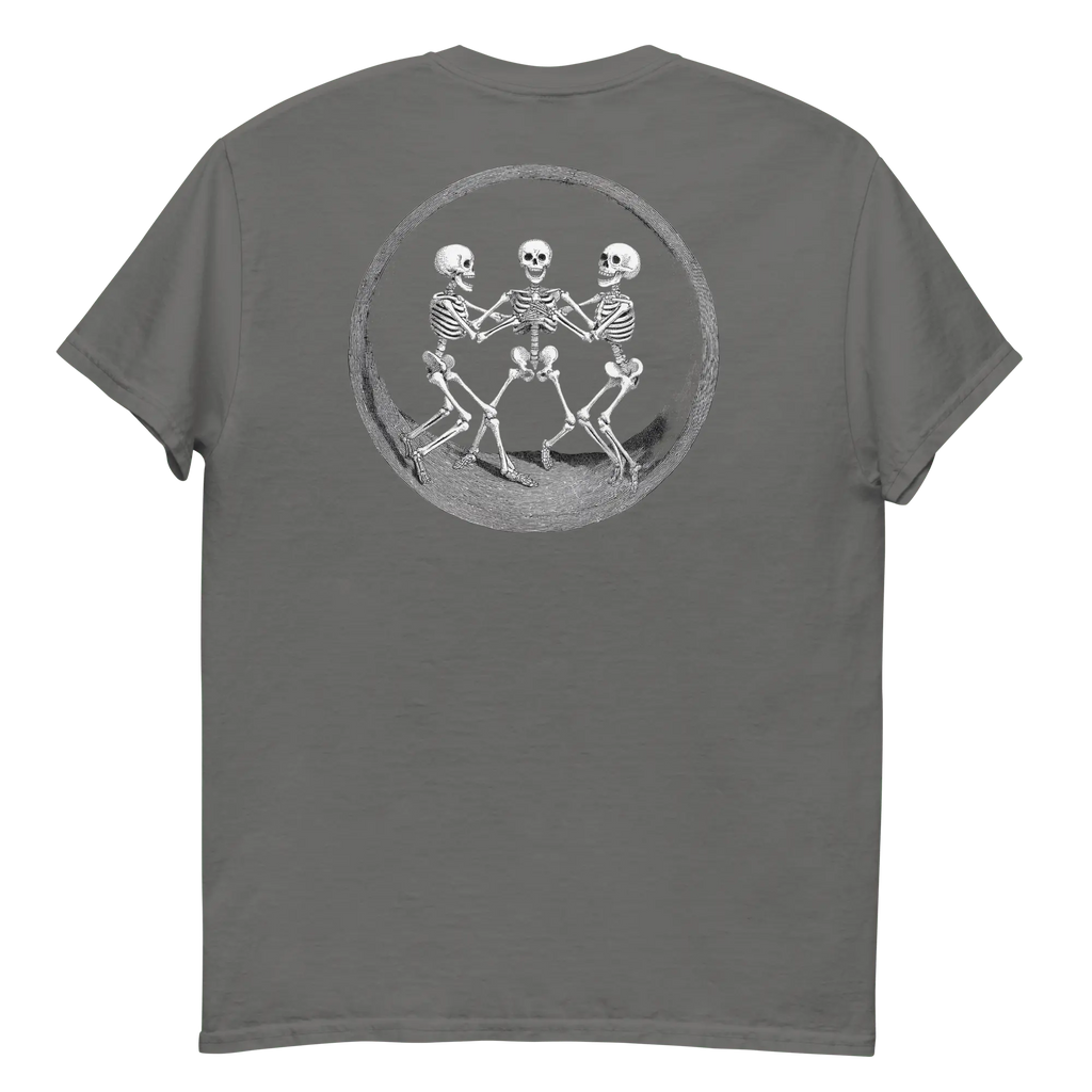 Skeleton Dance T-Shirt - Lustiges Halloween Totenkopf Shirt von Brezno 