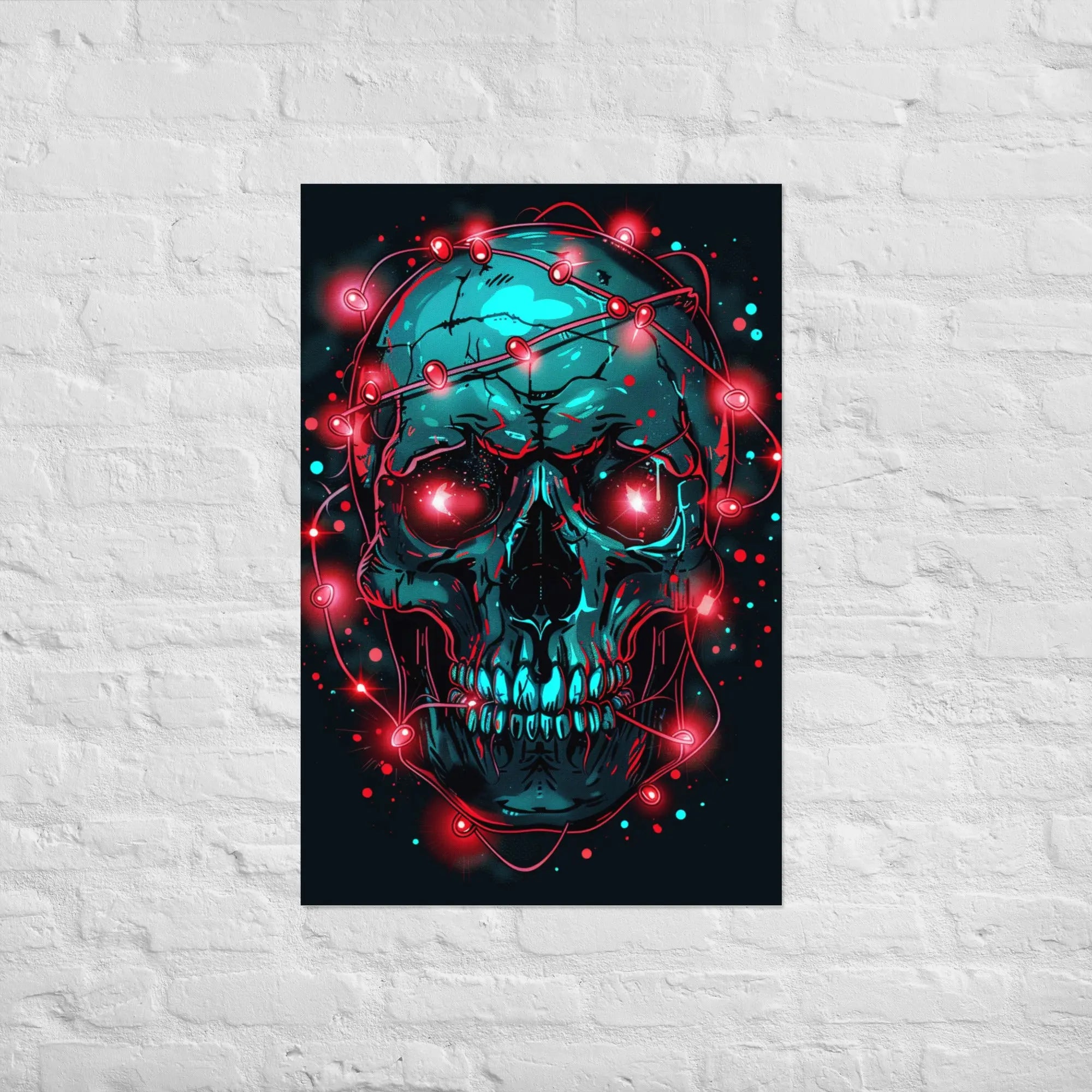 Skull-Art Poster – Modernes Gothic-Design für starke Wand-Statements – von Brezno 