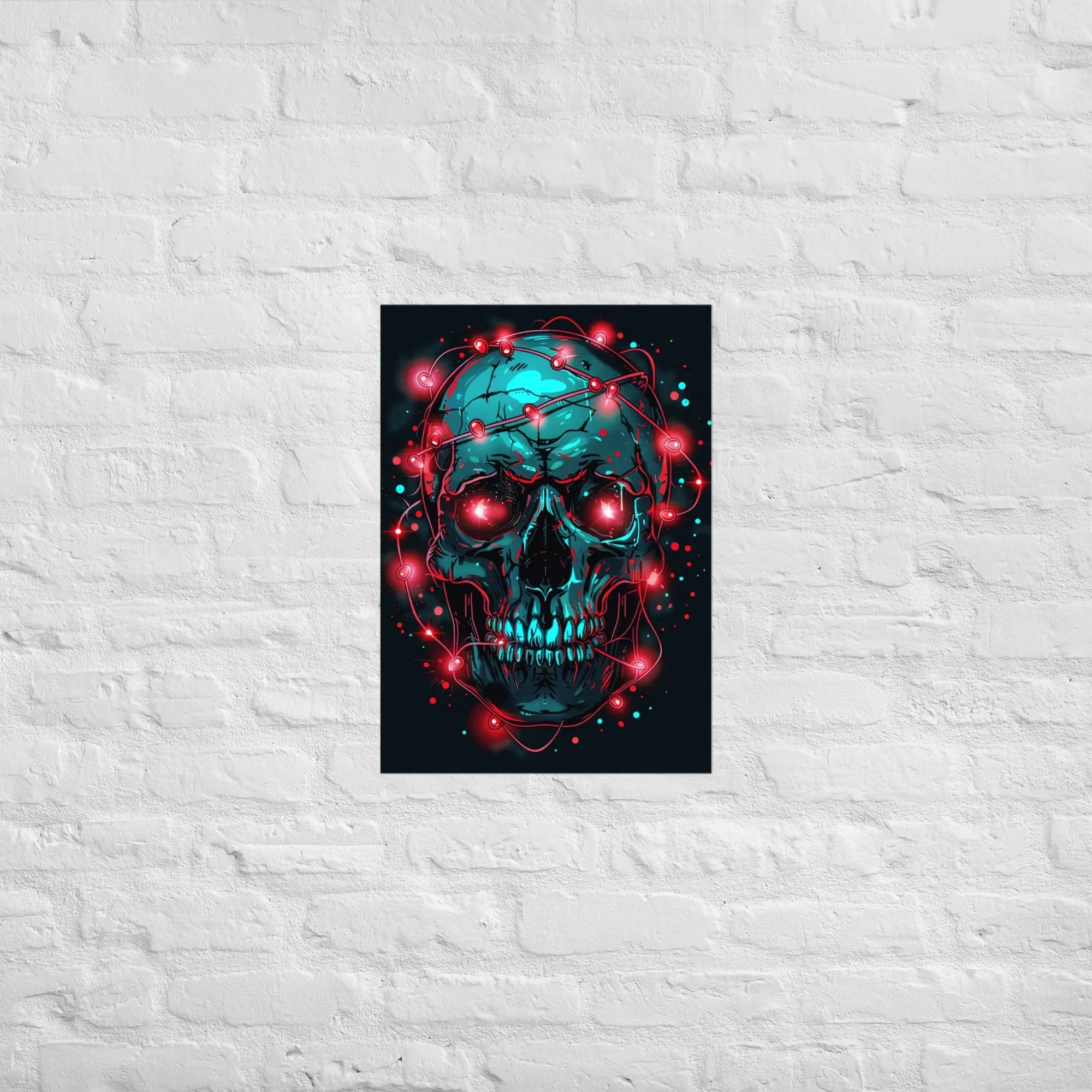 Skull-Art Poster – Modernes Gothic-Design für starke Wand-Statements – von Brezno 