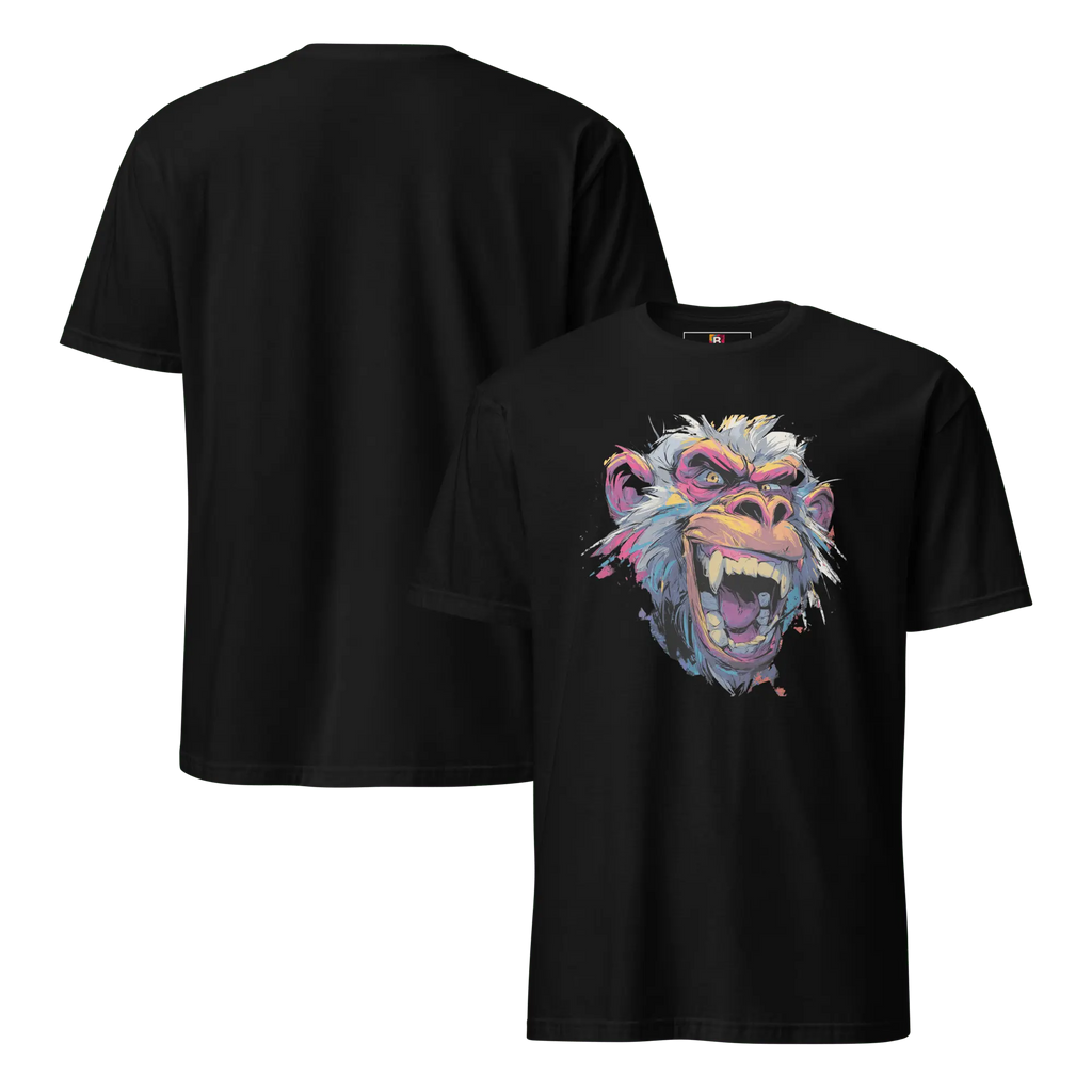 Wilder Pavian T-Shirt - Neon Comic Affe im Streetstyle | Statement Mode für Mutige von Brezno 