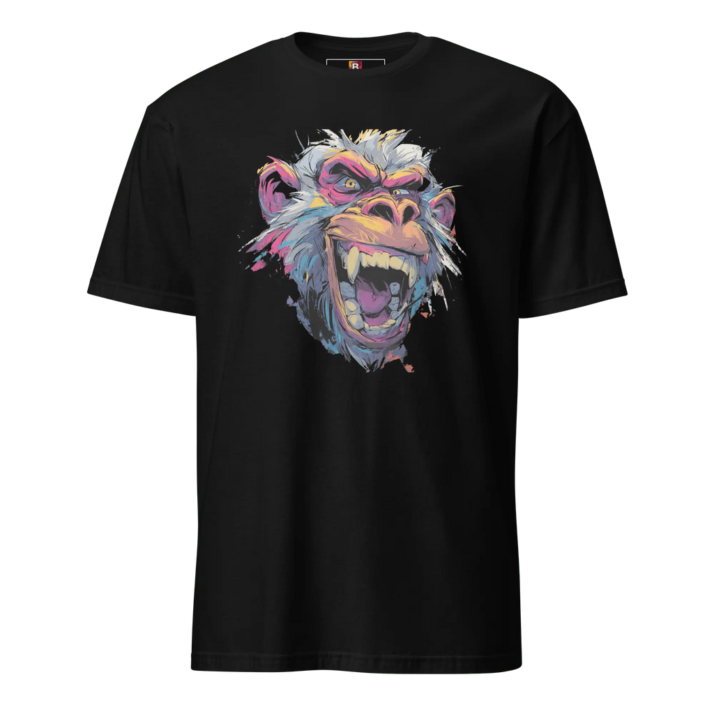 Wilder Pavian T-Shirt - Neon Comic Affe im Streetstyle | Statement Mode für Mutige von Brezno 