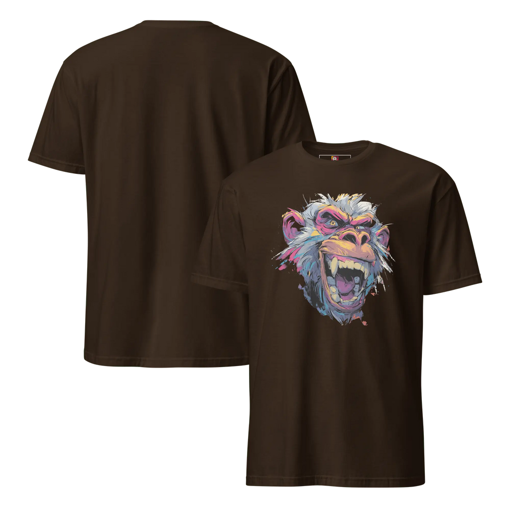 Wilder Pavian T-Shirt - Neon Comic Affe im Streetstyle | Statement Mode für Mutige von Brezno 