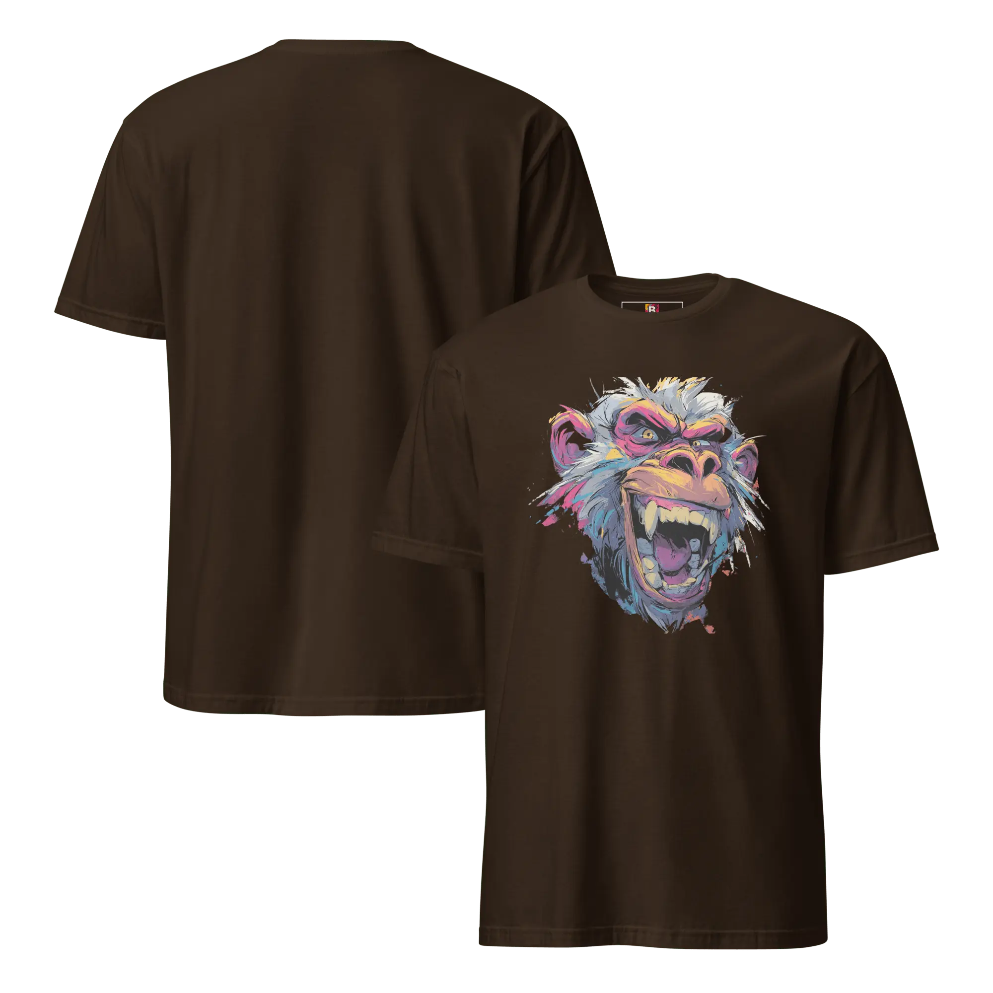 Wilder Pavian T-Shirt - Neon Comic Affe im Streetstyle | Statement Mode für Mutige von Brezno 
