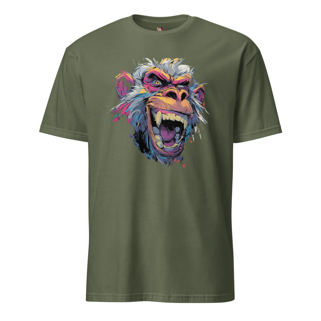 Wilder Pavian T-Shirt - Neon Comic Affe im Streetstyle | Statement Mode für Mutige von Brezno 