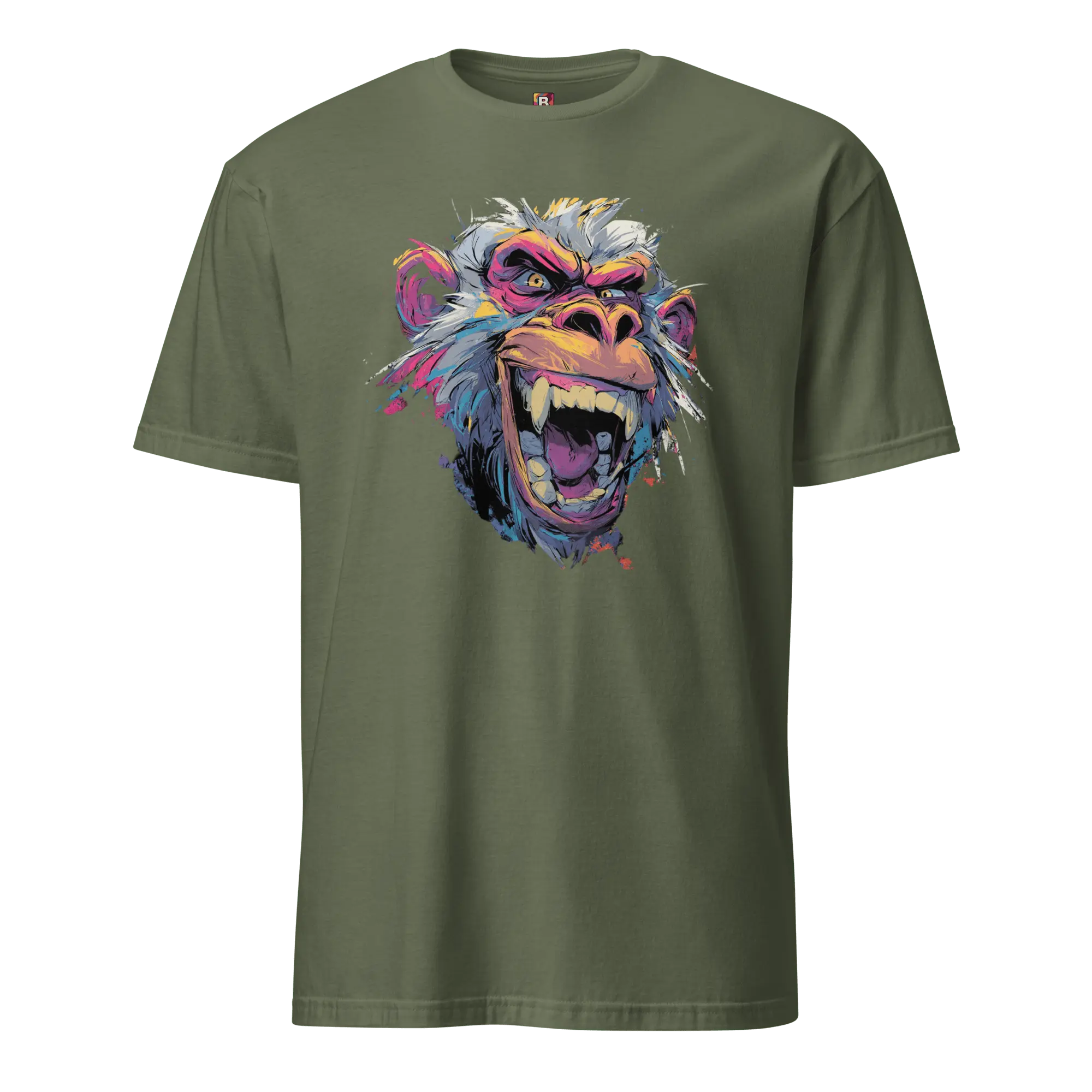 Wilder Pavian T-Shirt - Neon Comic Affe im Streetstyle | Statement Mode für Mutige von Brezno 