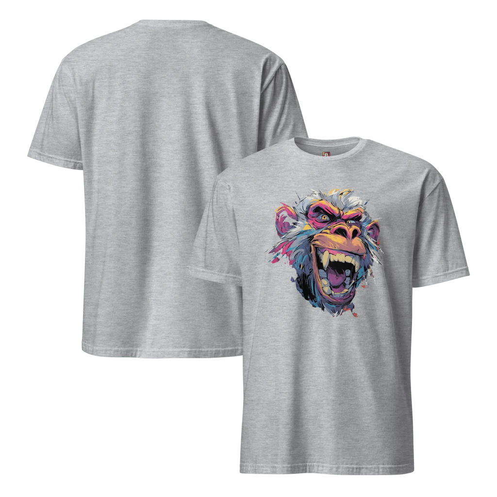 Wilder Pavian T-Shirt - Neon Comic Affe im Streetstyle | Statement Mode für Mutige von Brezno 