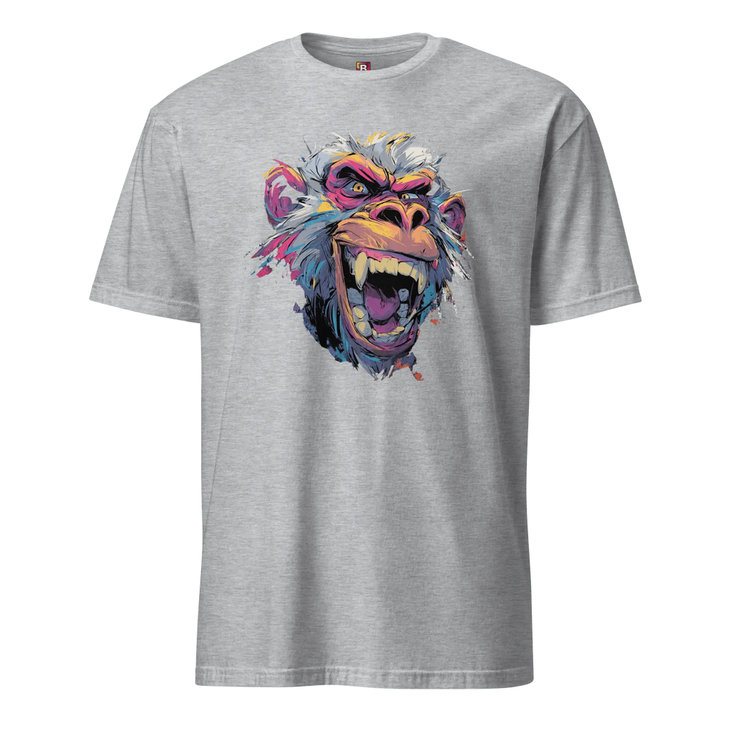 Wilder Pavian T-Shirt - Neon Comic Affe im Streetstyle | Statement Mode für Mutige von Brezno 