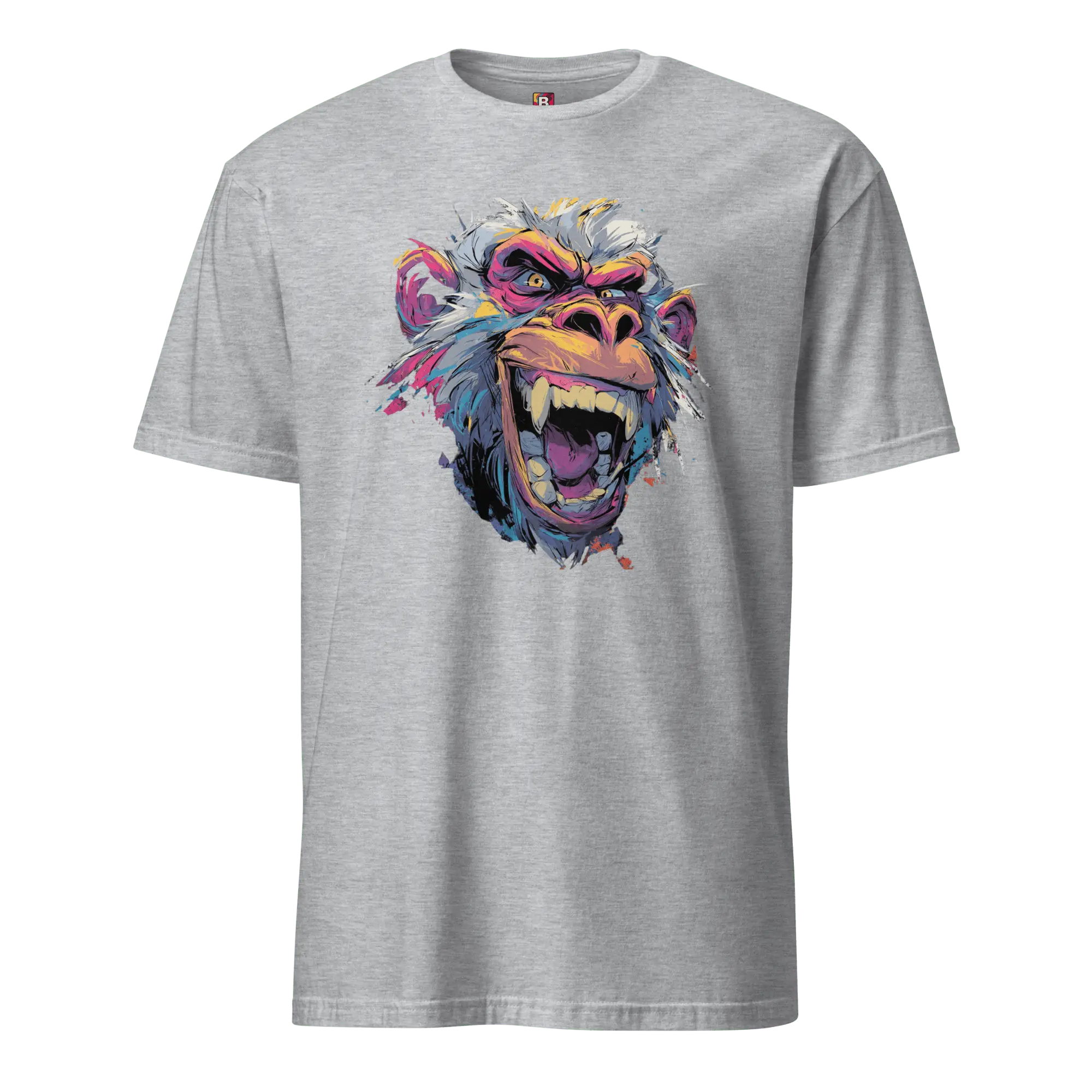 Wilder Pavian T-Shirt - Neon Comic Affe im Streetstyle | Statement Mode für Mutige von Brezno 