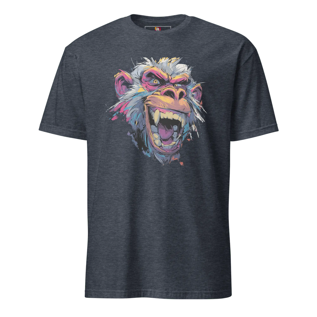 Wilder Pavian T-Shirt - Neon Comic Affe im Streetstyle | Statement Mode für Mutige von Brezno 
