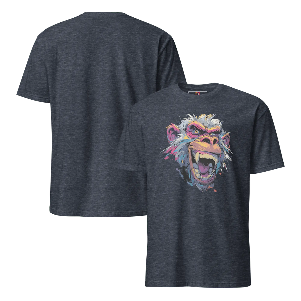Wilder Pavian T-Shirt - Neon Comic Affe im Streetstyle | Statement Mode für Mutige von Brezno 