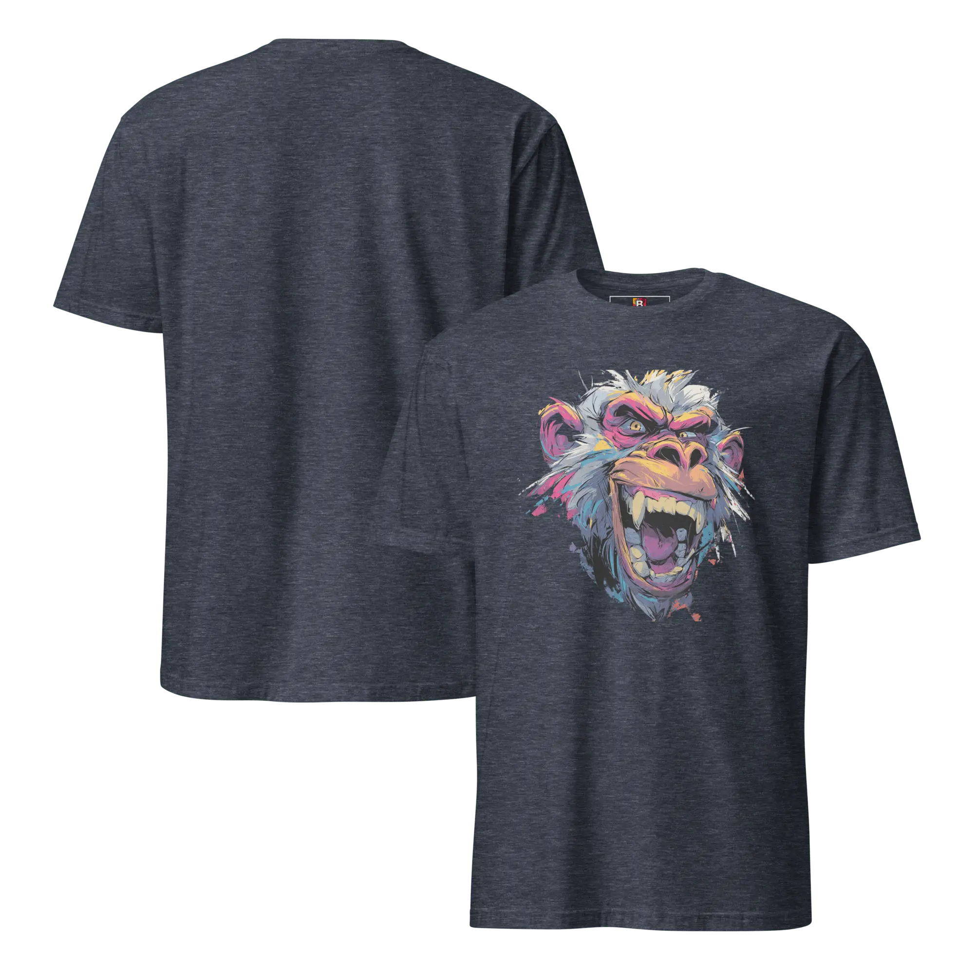 Wilder Pavian T-Shirt - Neon Comic Affe im Streetstyle | Statement Mode für Mutige von Brezno 