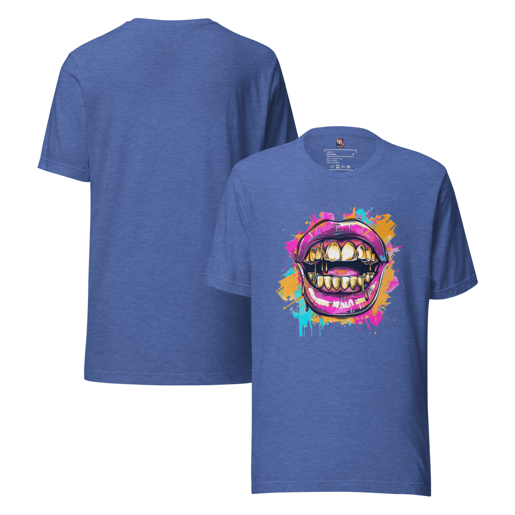 Bold Bite - Neon Graffiti - Mund T-Shirt | Buntes Streetstyle Unisex Shirt | Pop Art Style Fashion von Brezno – Streetwear von Brezno | T-Shirt