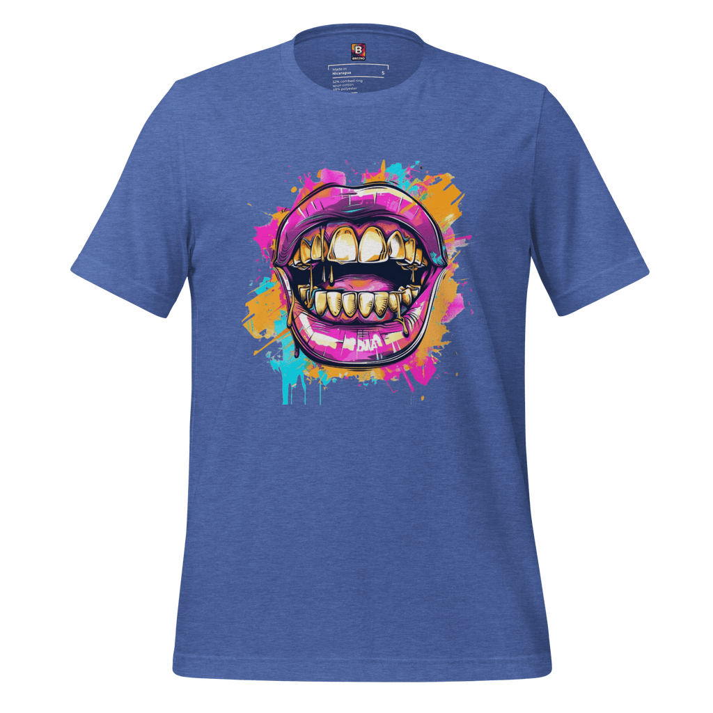 Bold Bite - Neon Graffiti - Mund T-Shirt | Buntes Streetstyle Unisex Shirt | Pop Art Style Fashion von Brezno – Streetwear von Brezno | T-Shirt