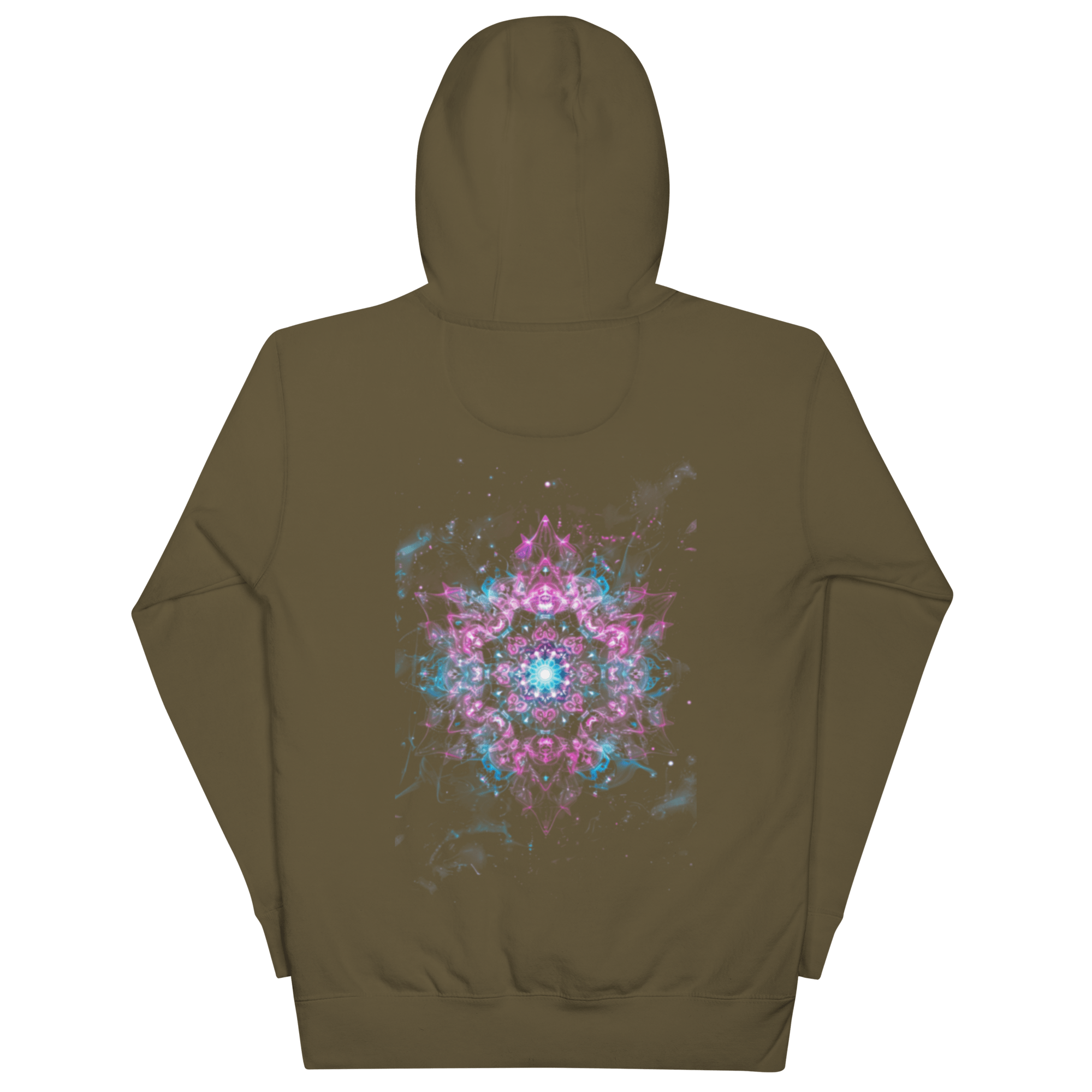 Crystal Void Hoodie – Unisex Kapuzenpullover Schwarz mit Mandala - Rückendruck | von Brezno – Streetwear von Brezno | Streetwear Hoodie