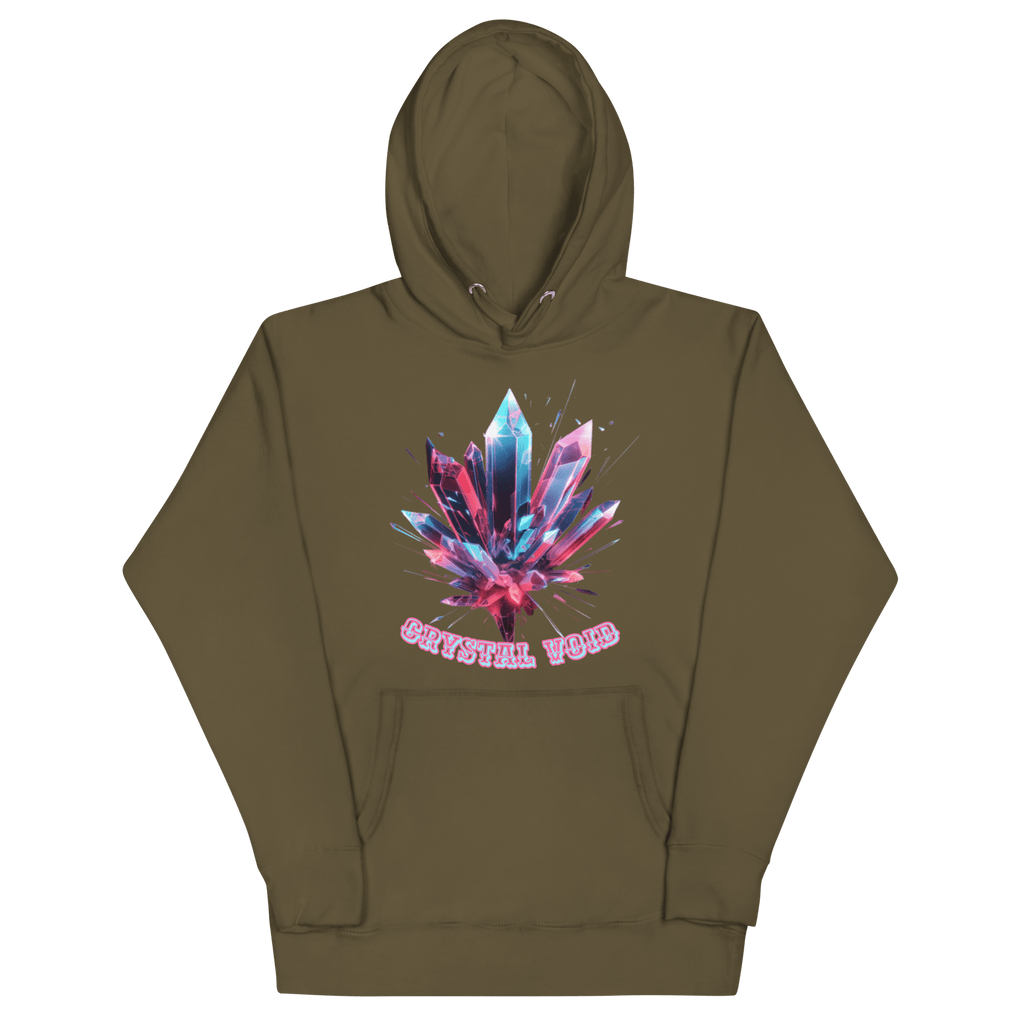 Crystal Void Hoodie – Unisex Kapuzenpullover Schwarz mit Mandala - Rückendruck | von Brezno – Streetwear von Brezno | Streetwear Hoodie