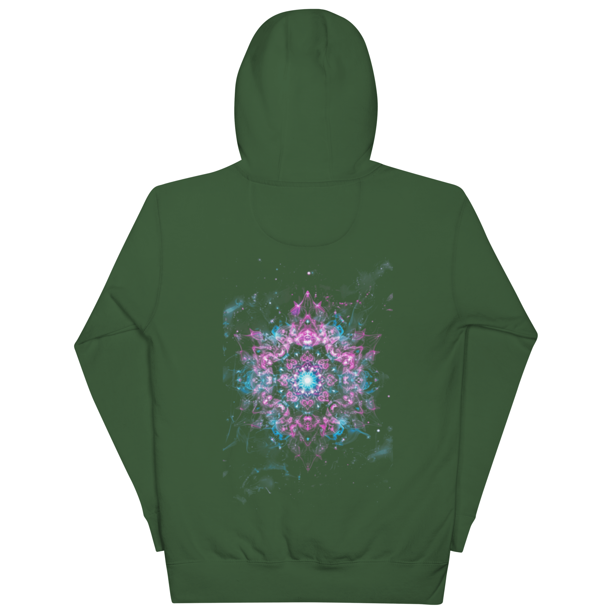 Crystal Void Hoodie – Unisex Kapuzenpullover Schwarz mit Mandala - Rückendruck | von Brezno – Streetwear von Brezno | Streetwear Hoodie