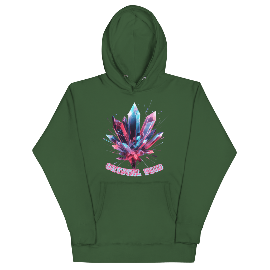 Crystal Void Hoodie – Unisex Kapuzenpullover Schwarz mit Mandala - Rückendruck | von Brezno – Streetwear von Brezno | Streetwear Hoodie
