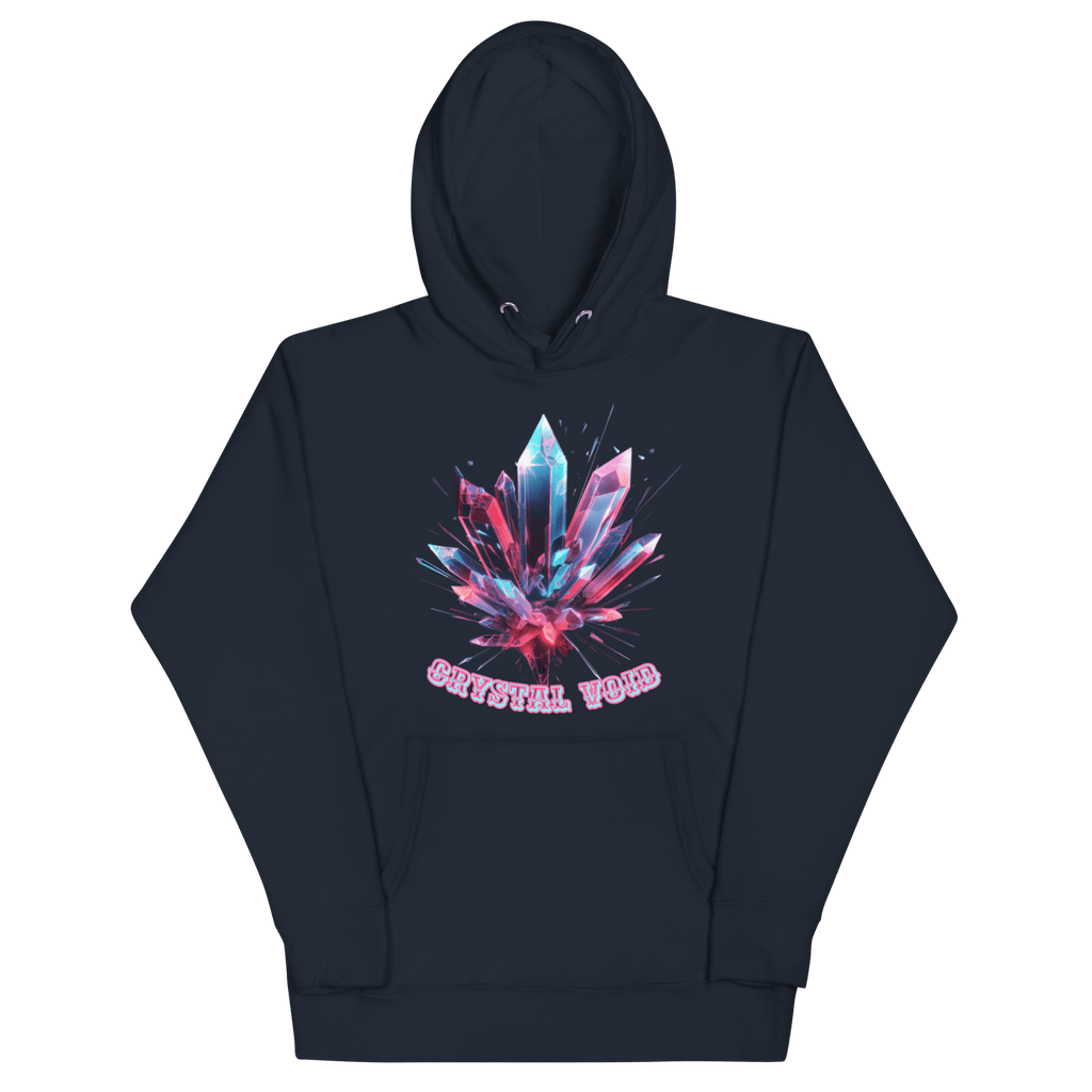 Crystal Void Hoodie – Unisex Kapuzenpullover Schwarz mit Mandala - Rückendruck | von Brezno – Streetwear von Brezno | Streetwear Hoodie