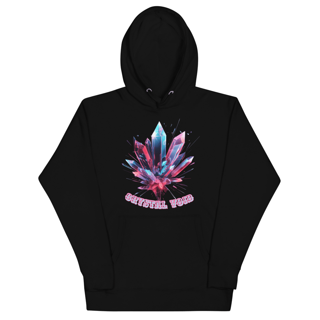 Crystal Void Hoodie – Unisex Kapuzenpullover Schwarz mit Mandala - Rückendruck | von Brezno – Streetwear von Brezno | Streetwear Hoodie