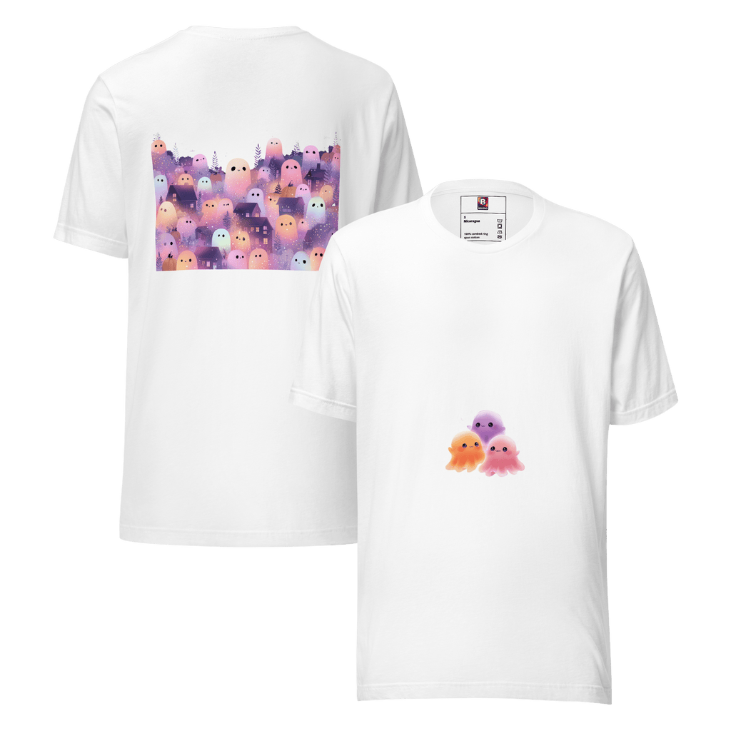 Cute Ghosts T-Shirt – Kawaii Halloween Shirt Pastell Style von Brezno – Streetwear von Brezno | T-Shirt