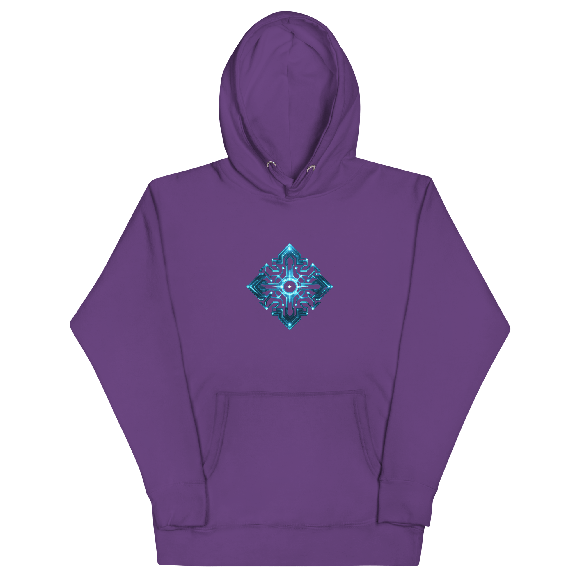 Cyberpunk Neon Unisex Hoodie mit Front - & Backprint | Streetwear Festival Pullover von Brezno – Streetwear von Brezno | Hoodie