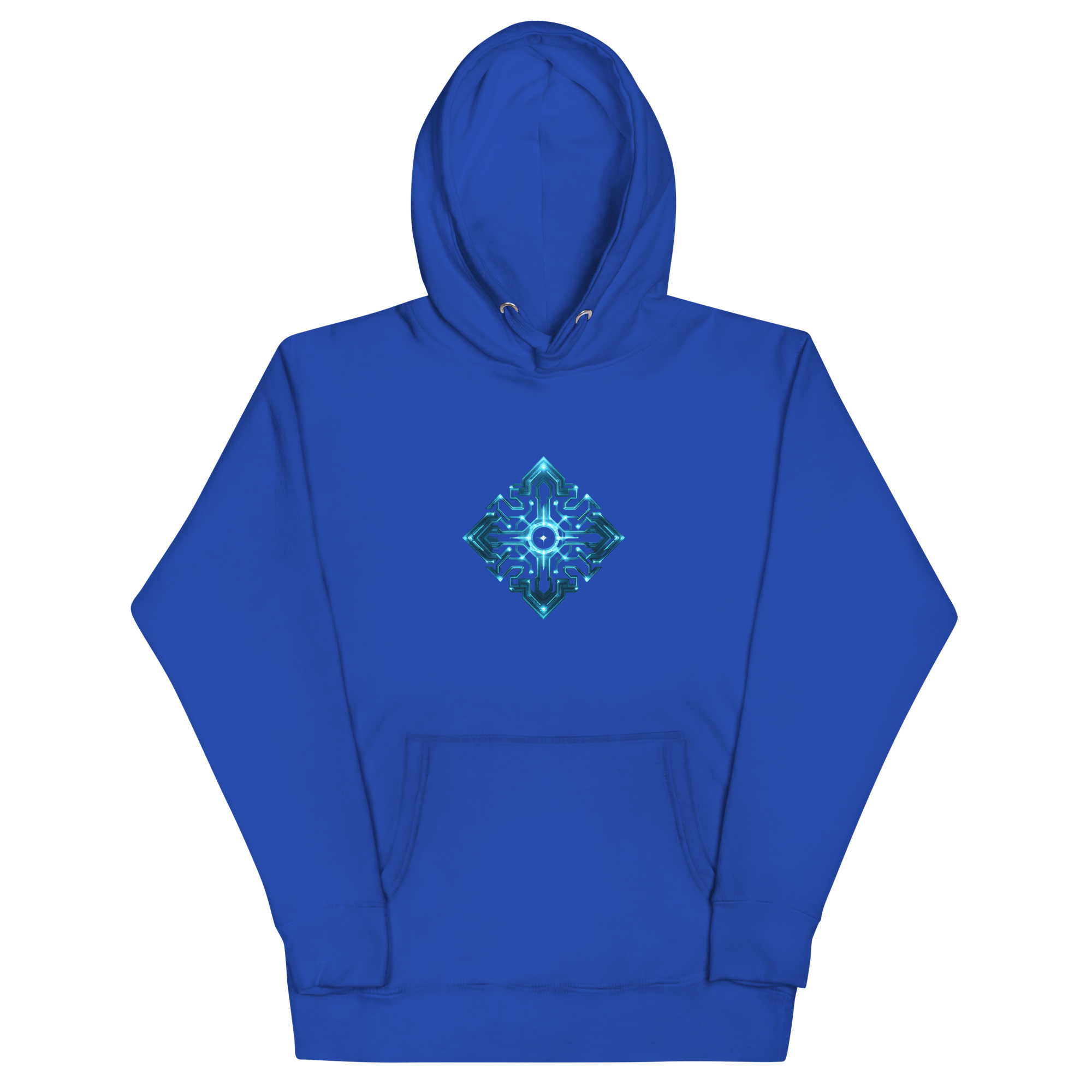 Cyberpunk Neon Unisex Hoodie mit Front - & Backprint | Streetwear Festival Pullover von Brezno – Streetwear von Brezno | Hoodie