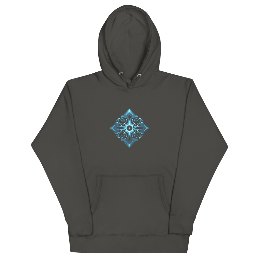 Cyberpunk Neon Unisex Hoodie mit Front - & Backprint | Streetwear Festival Pullover von Brezno – Streetwear von Brezno | Hoodie