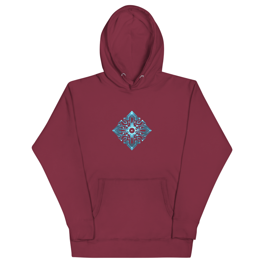 Cyberpunk Neon Unisex Hoodie mit Front - & Backprint | Streetwear Festival Pullover von Brezno – Streetwear von Brezno | Hoodie