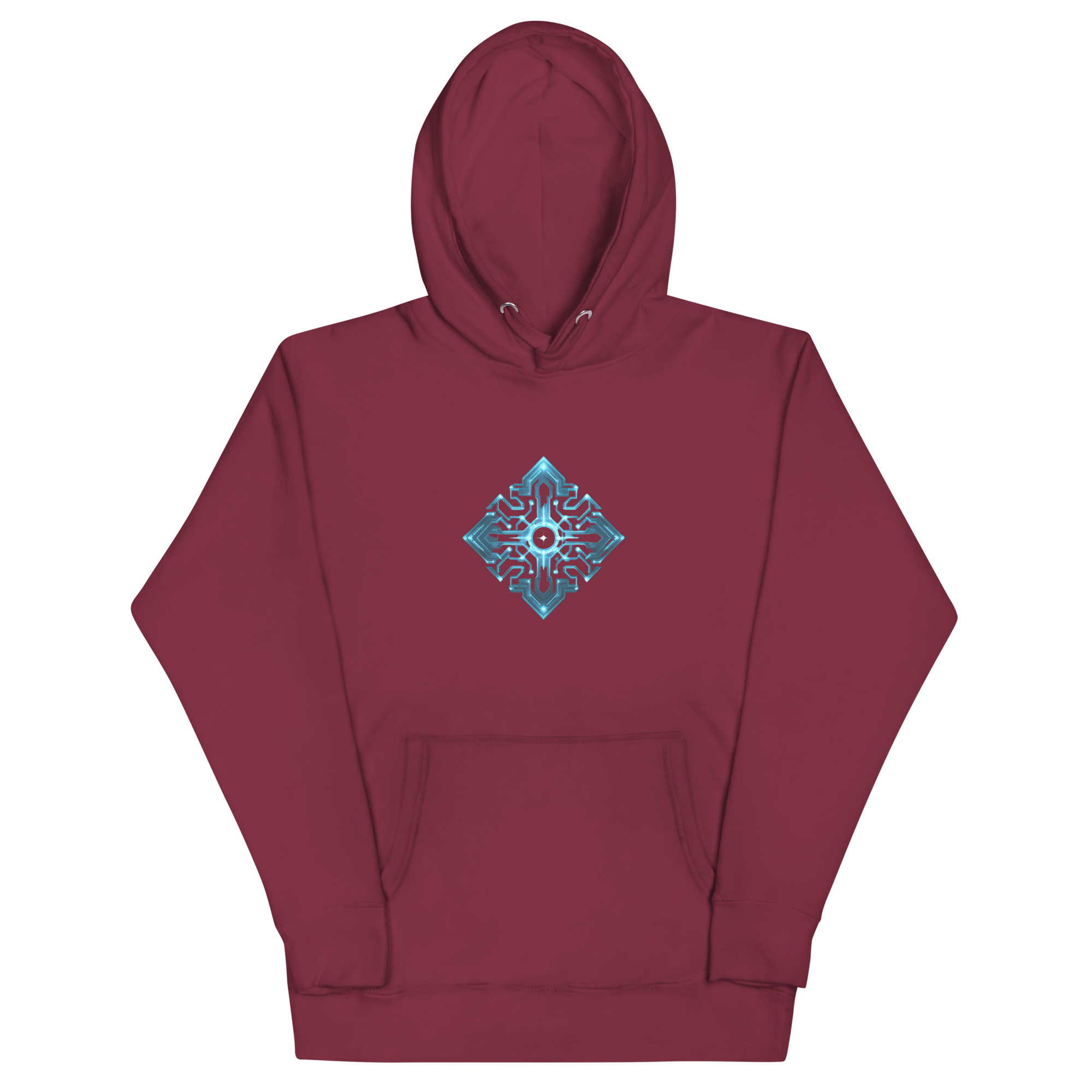 Cyberpunk Neon Unisex Hoodie mit Front - & Backprint | Streetwear Festival Pullover von Brezno – Streetwear von Brezno | Hoodie