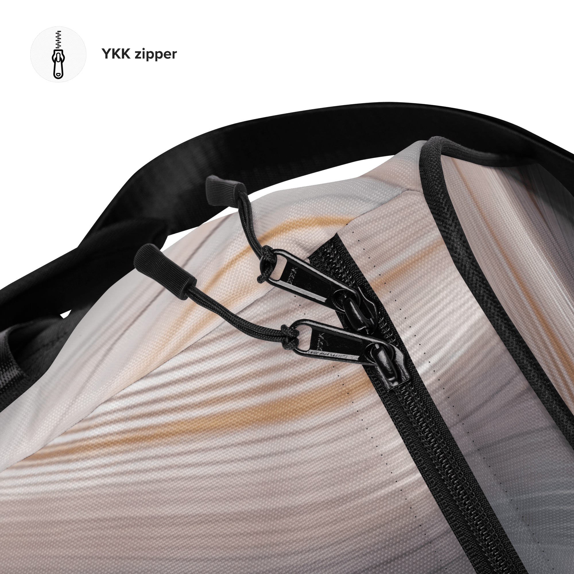 Fluid Wave Duffle Bag – Stylische 50L Weekender - Tasche mit abstraktem Allover - Design von Brezno – Streetwear von Brezno | Sporttasche