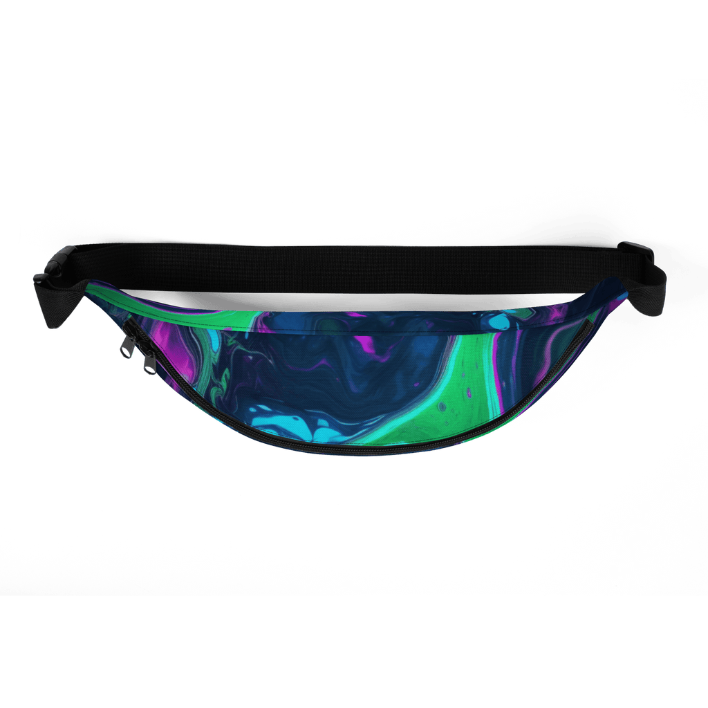 Neon - Wave Gürteltasche mit Allover - Print - Festival Hüfttasche für Streetwear Fans von Brezno – Streetwear von Brezno | Bauchtasche