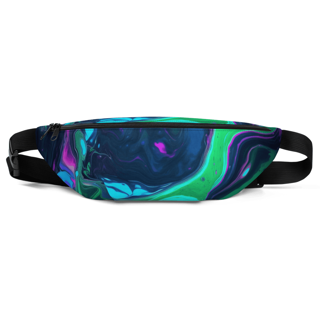 Neon - Wave Gürteltasche mit Allover - Print - Festival Hüfttasche für Streetwear Fans von Brezno – Streetwear von Brezno | Bauchtasche