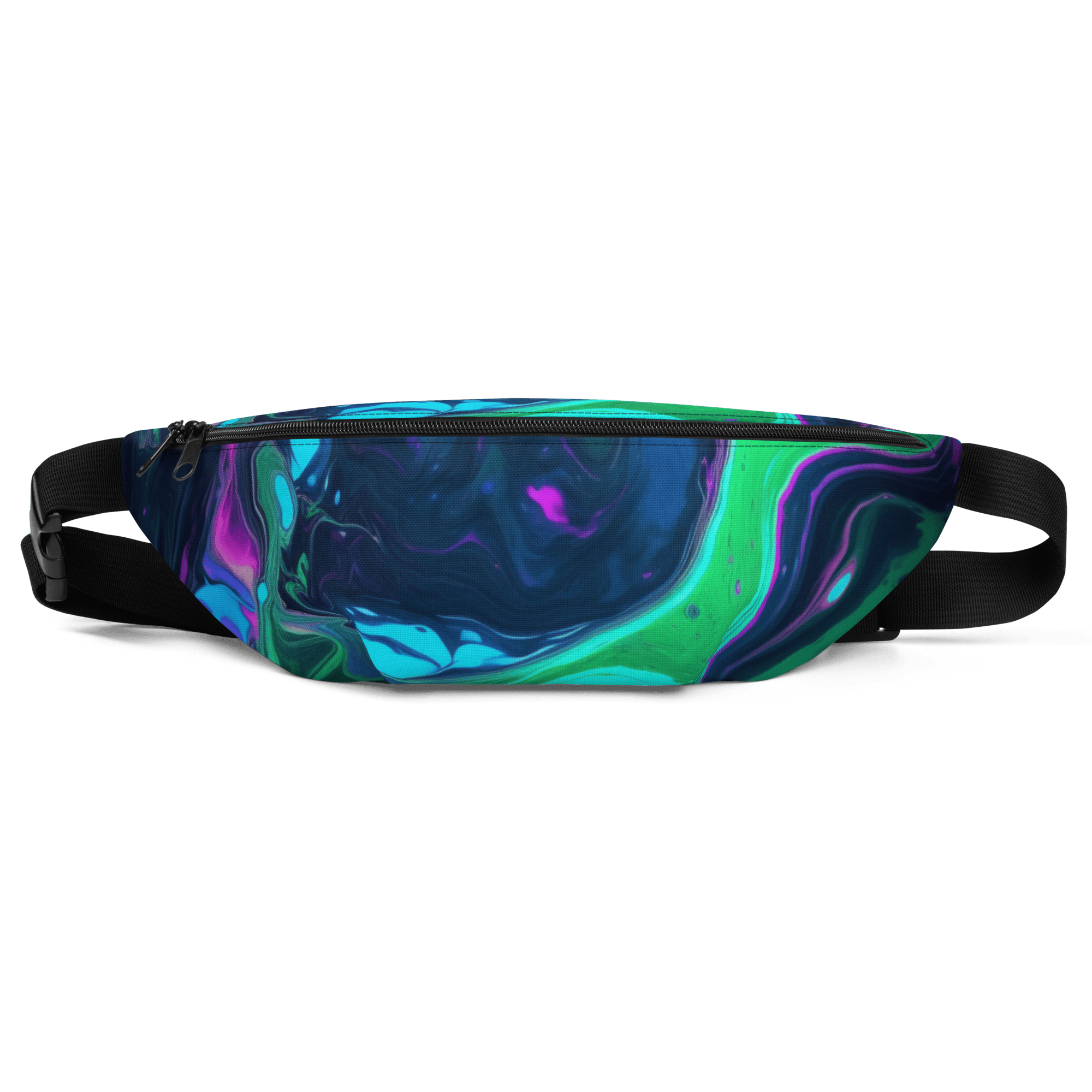 Neon - Wave Gürteltasche mit Allover - Print - Festival Hüfttasche für Streetwear Fans von Brezno – Streetwear von Brezno | Bauchtasche