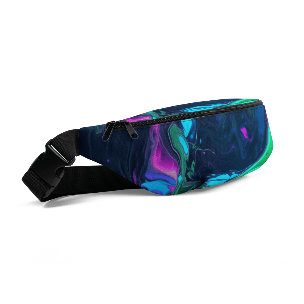 Neon - Wave Gürteltasche mit Allover - Print - Festival Hüfttasche für Streetwear Fans von Brezno – Streetwear von Brezno | Bauchtasche