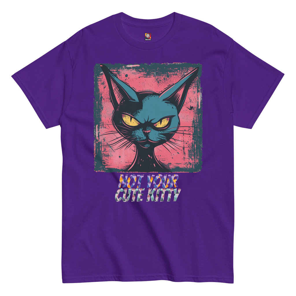 Not Your Cute Kitty - Freches Katzen T-Shirt für Damen & Herren | Lustig, stylisch und auffällig von Brezno – Streetwear von Brezno | Streetwear T-Shirt