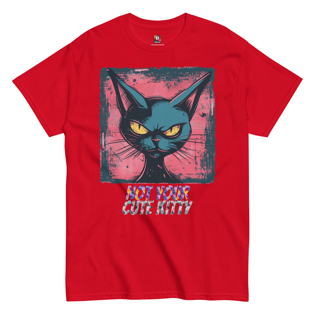 Not Your Cute Kitty - Freches Katzen T-Shirt für Damen & Herren | Lustig, stylisch und auffällig von Brezno – Streetwear von Brezno | Streetwear T-Shirt
