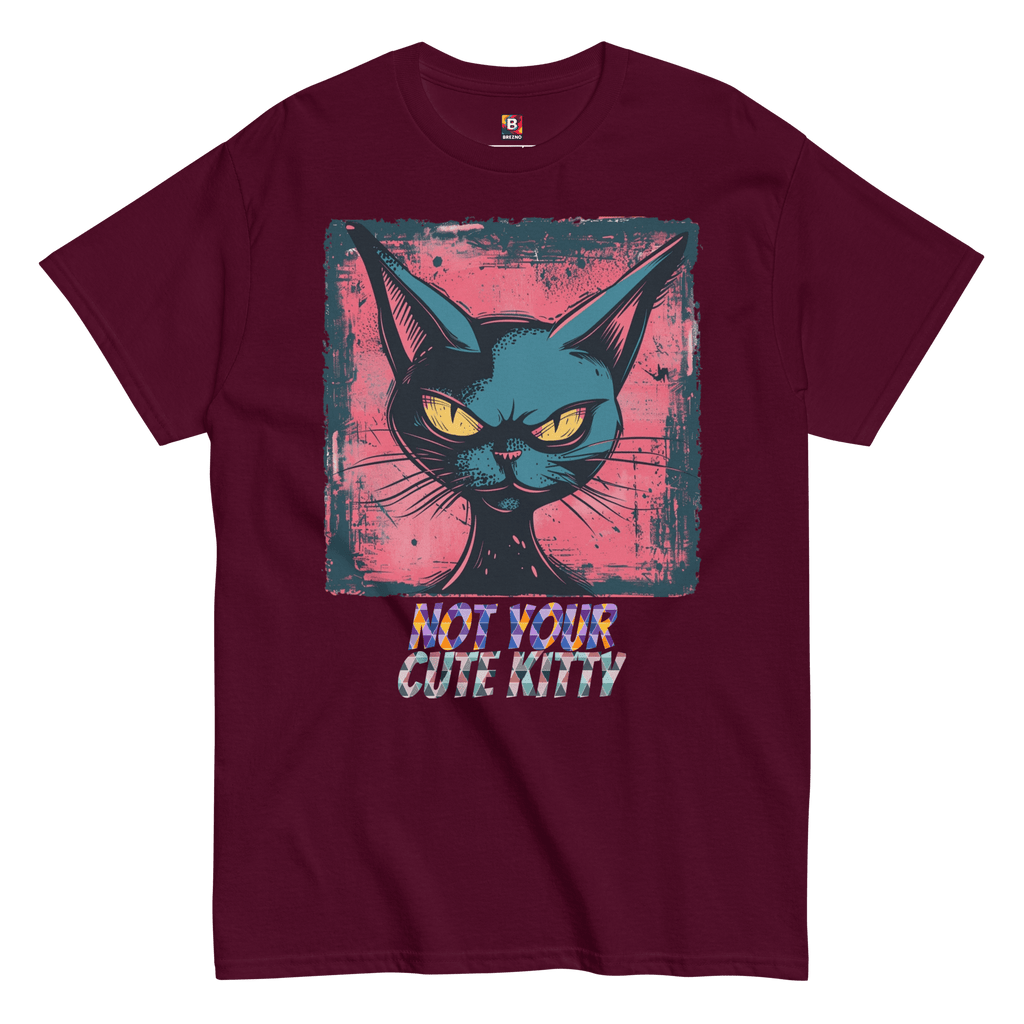 Not Your Cute Kitty - Freches Katzen T-Shirt für Damen & Herren | Lustig, stylisch und auffällig von Brezno – Streetwear von Brezno | Streetwear T-Shirt