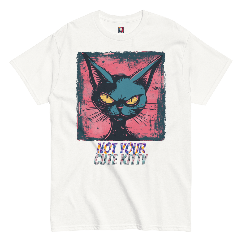 Not Your Cute Kitty - Freches Katzen T-Shirt für Damen & Herren | Lustig, stylisch und auffällig von Brezno – Streetwear von Brezno | Streetwear T-Shirt