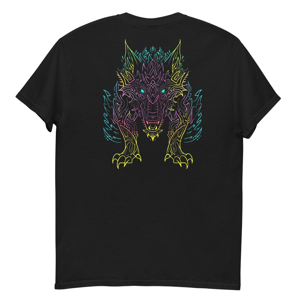Tribal Lion Shirt von Brezno – Unisex T-Shirt mit starkem Neon - Look | Streetwear Design | Gildan 5000 – Streetwear von Brezno | T-Shirt
