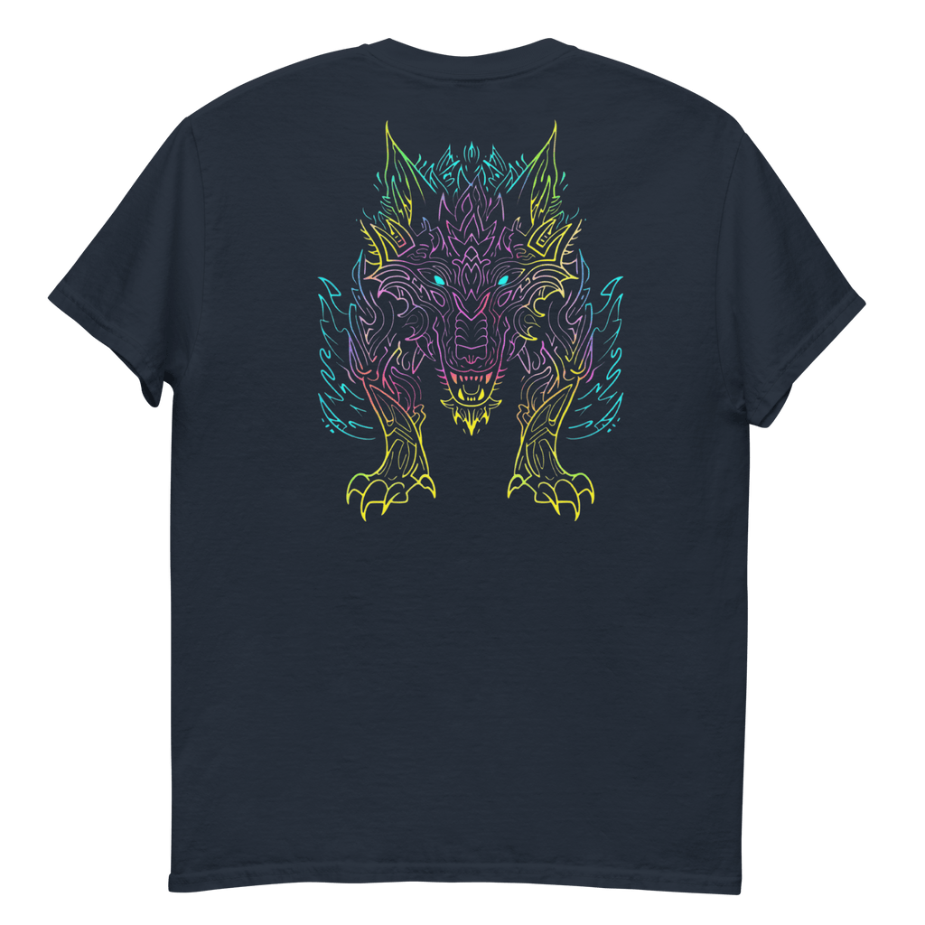 Tribal Lion Shirt von Brezno – Unisex T-Shirt mit starkem Neon - Look | Streetwear Design | Gildan 5000 – Streetwear von Brezno | T-Shirt