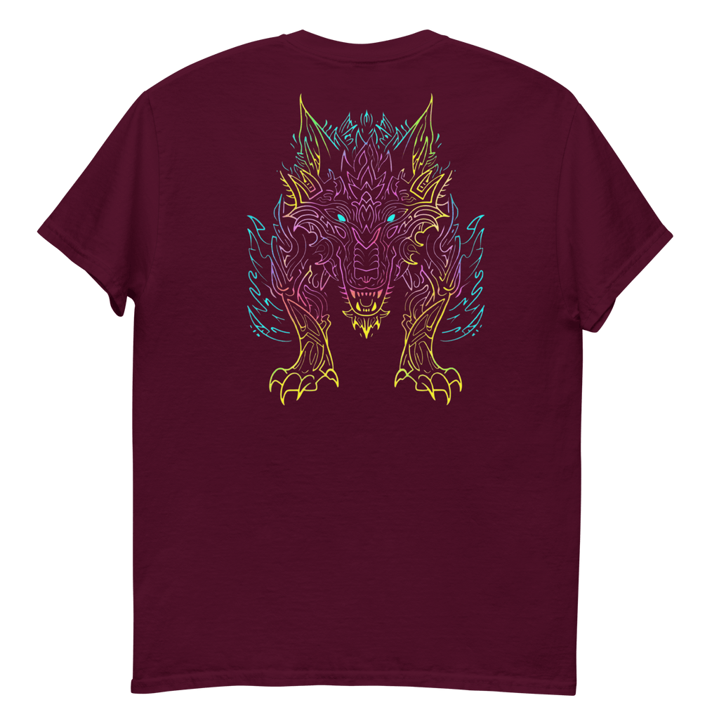 Tribal Lion Shirt von Brezno – Unisex T-Shirt mit starkem Neon - Look | Streetwear Design | Gildan 5000 – Streetwear von Brezno | T-Shirt