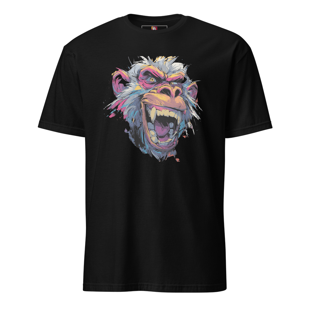 Wilder Pavian T-Shirt - Neon Comic Affe im Streetstyle | Statement Mode für Mutige von Brezno – Streetwear von Brezno | Streetwear T-Shirt
