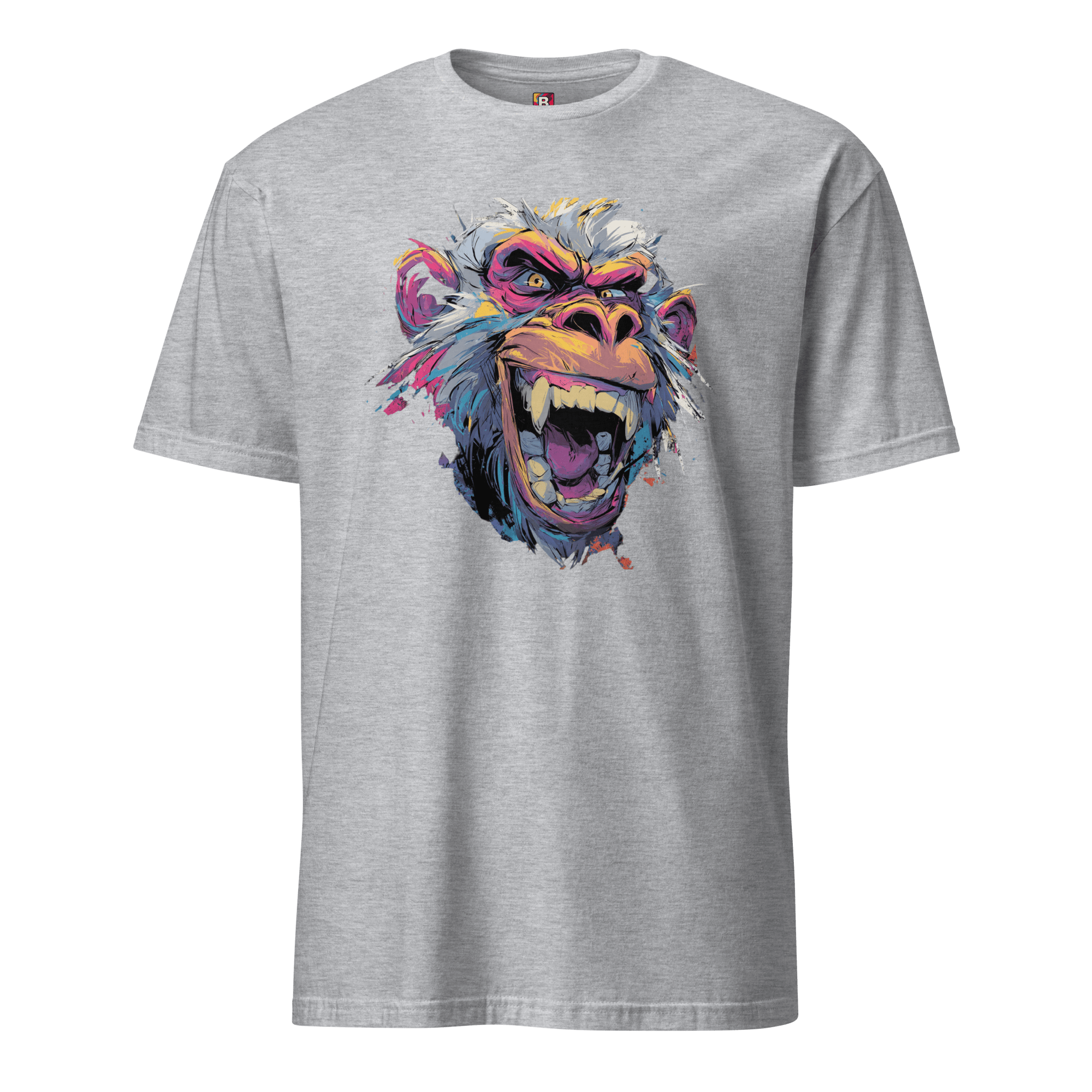 Wilder Pavian T-Shirt - Neon Comic Affe im Streetstyle | Statement Mode für Mutige von Brezno – Streetwear von Brezno | Streetwear T-Shirt