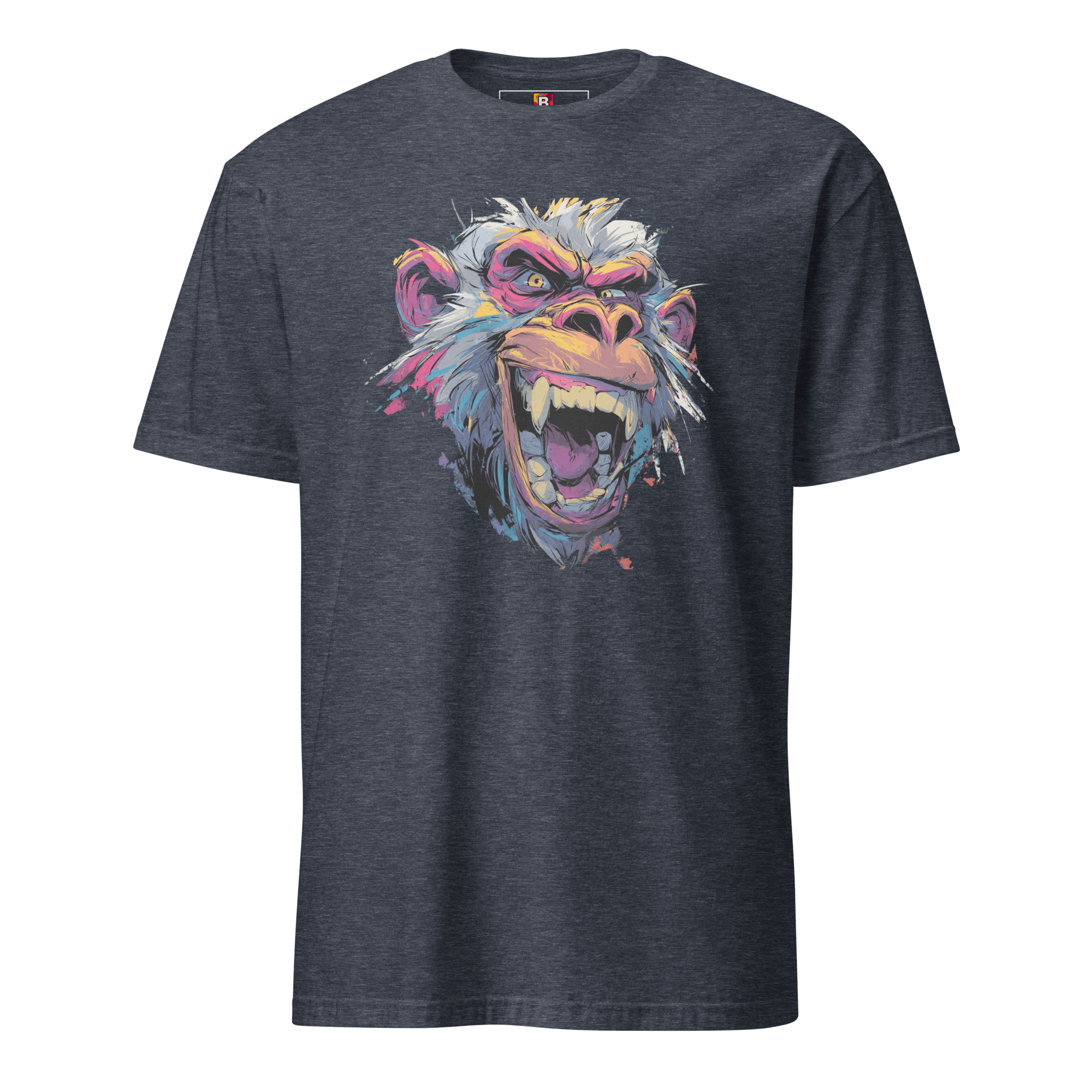 Wilder Pavian T-Shirt - Neon Comic Affe im Streetstyle | Statement Mode für Mutige von Brezno – Streetwear von Brezno | Streetwear T-Shirt