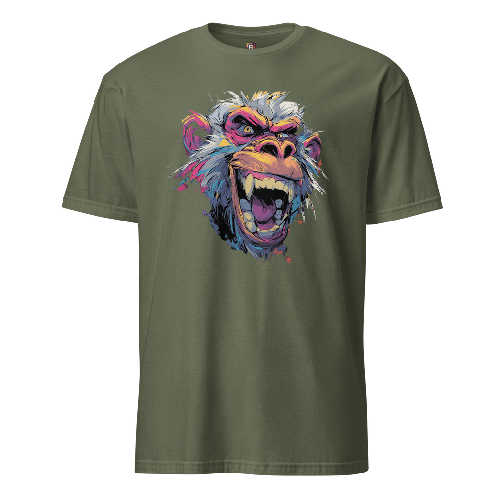 Wilder Pavian T-Shirt - Neon Comic Affe im Streetstyle | Statement Mode für Mutige von Brezno – Streetwear von Brezno | Streetwear T-Shirt